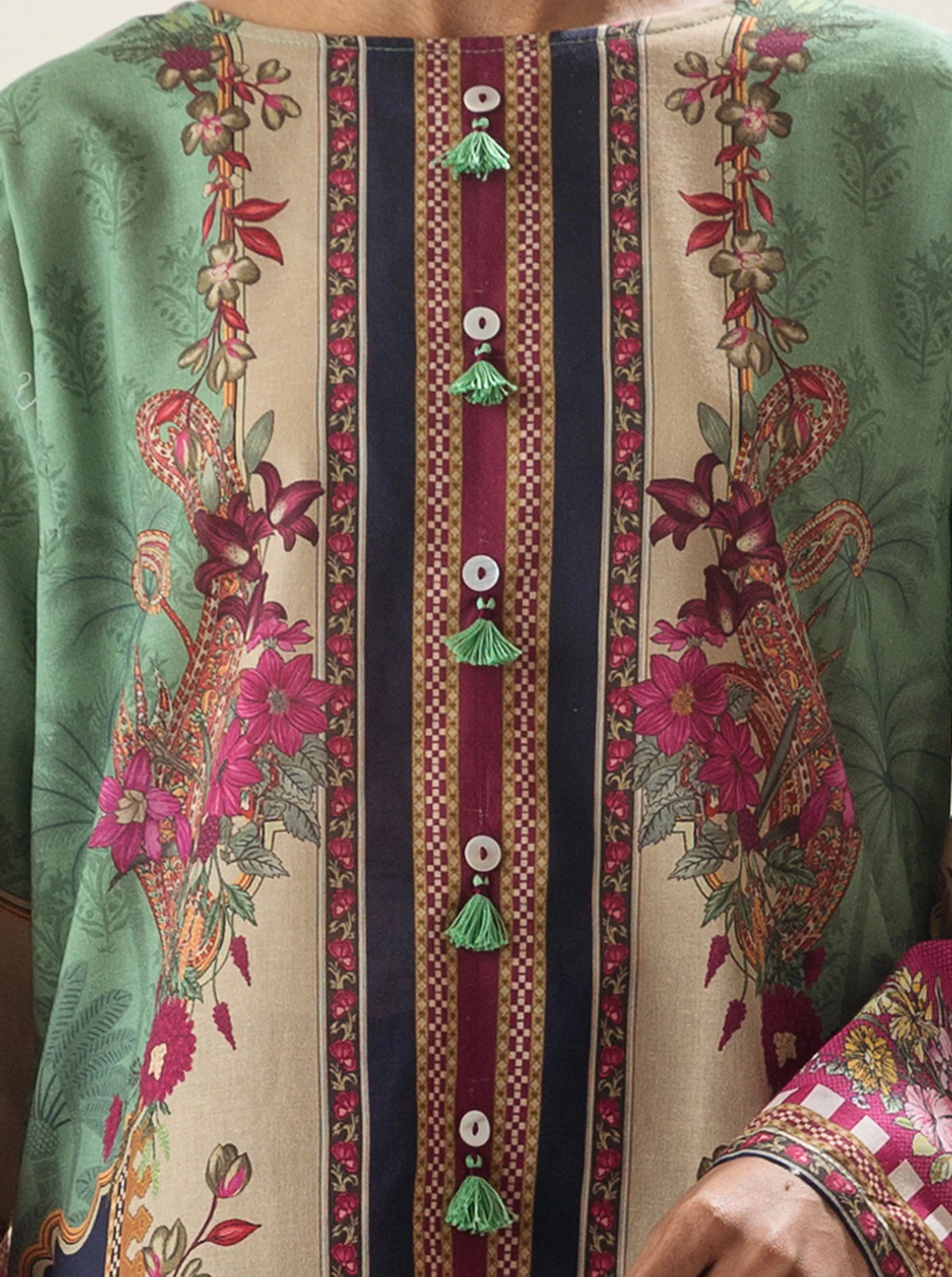 1 PIECE - PRINTED LAWN SHIRT - VIVID ORIGINS - Image 2