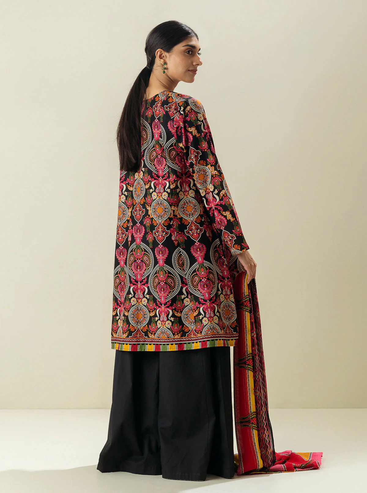 2 PIECE - PRINTED LAWN SUIT - EXOTIC ODYSSEY - Image 3