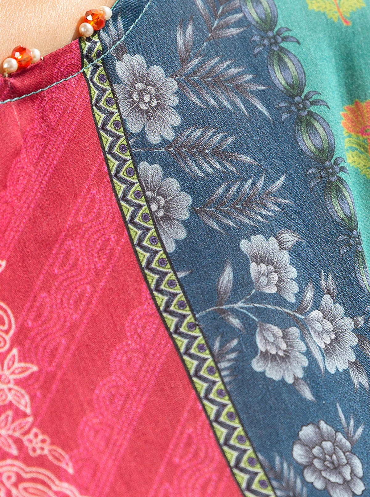 3 PIECE - PRINTED LAWN SUIT - FOUNTAIN GLORY - Image 4