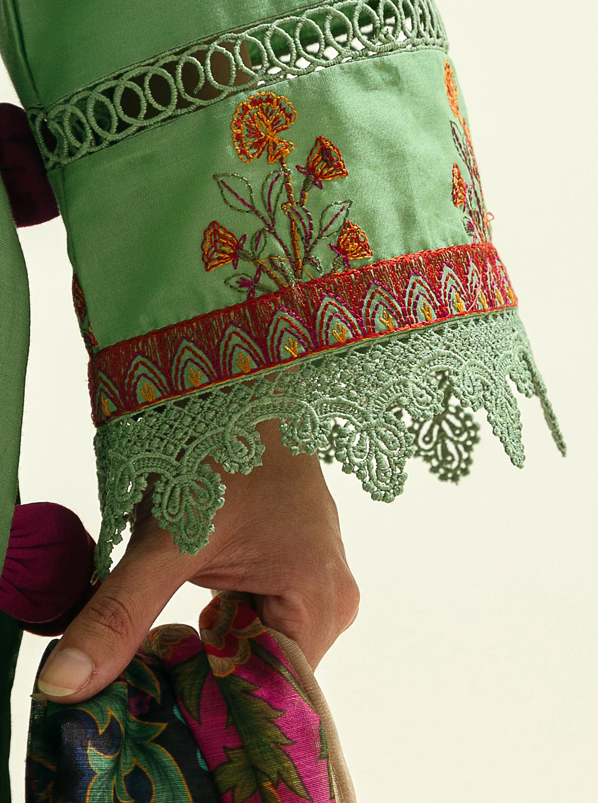 3 PIECE - EMBROIDERED LAWN SUIT - NEW SPRING - Image 5