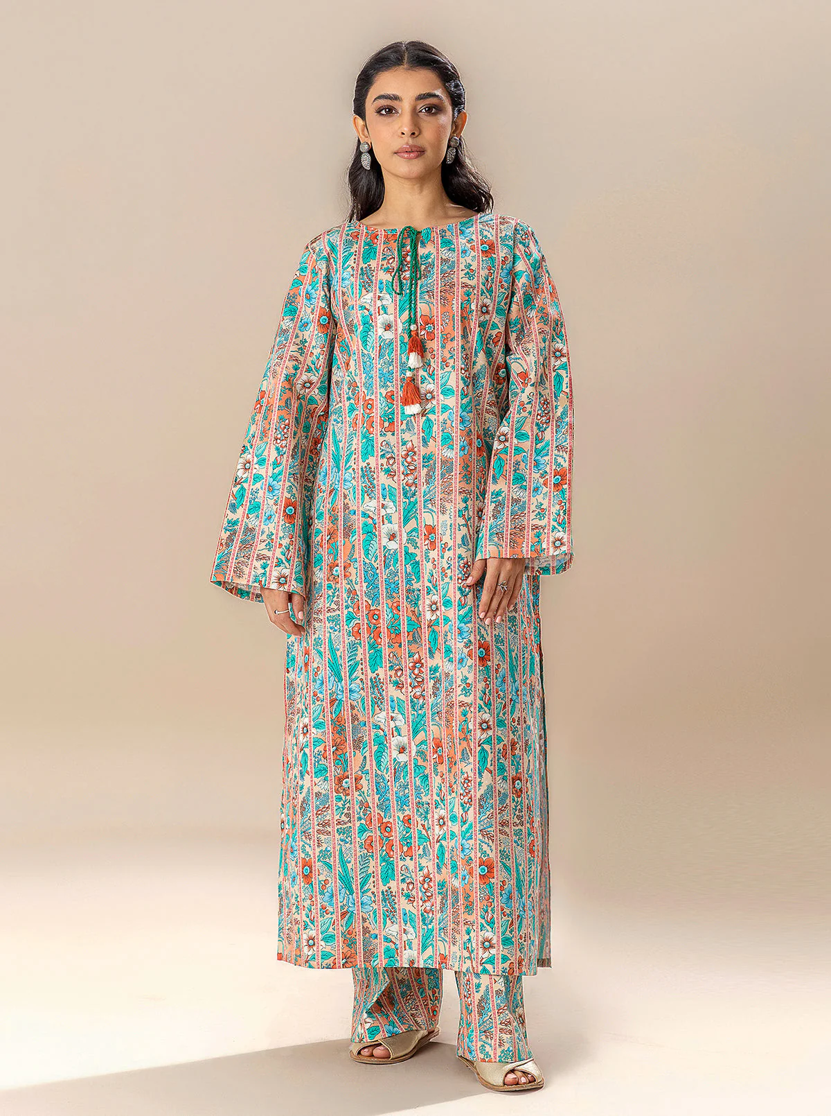 2 PIECE PRINTED LAWN SUIT-DAYDREAM FLOW (UNSTITCHED) - Image 5