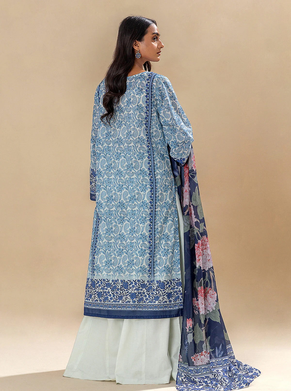 3 PIECE PRINTED LAWN SUIT-INTRICATE MELODY (UNSTITCHED) - Image 6