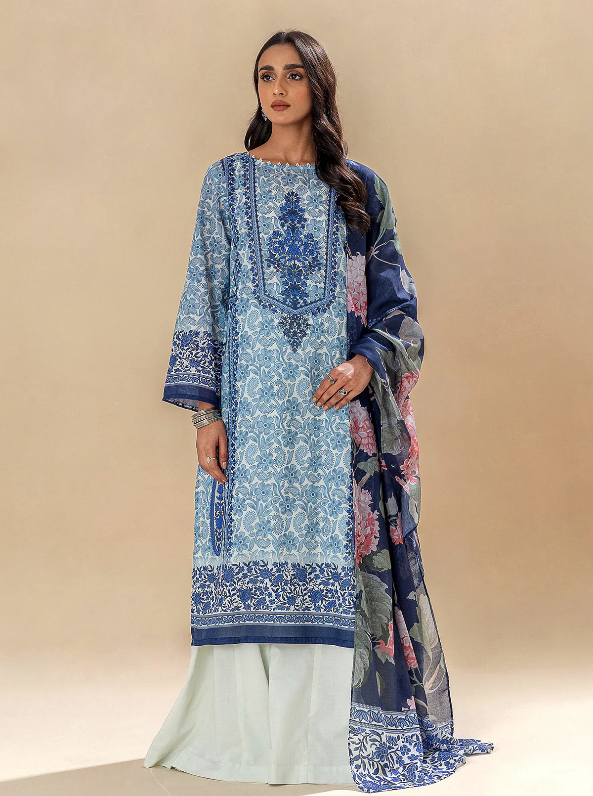 3 PIECE PRINTED LAWN SUIT-INTRICATE MELODY (UNSTITCHED) - Image 8