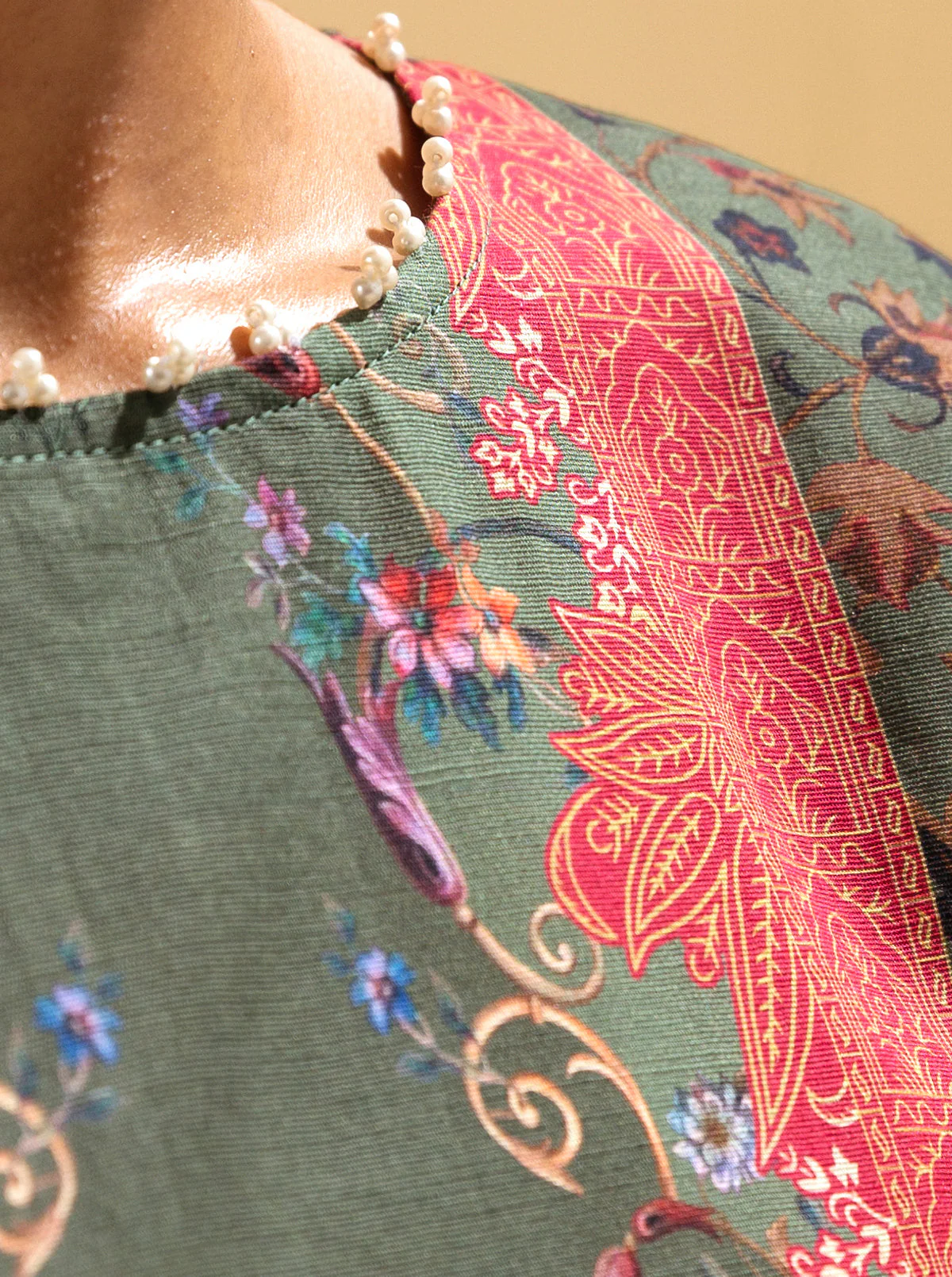 1 PIECE - PRINTED KHADDAR SHIRT - ROYAL INDIA - Image 2