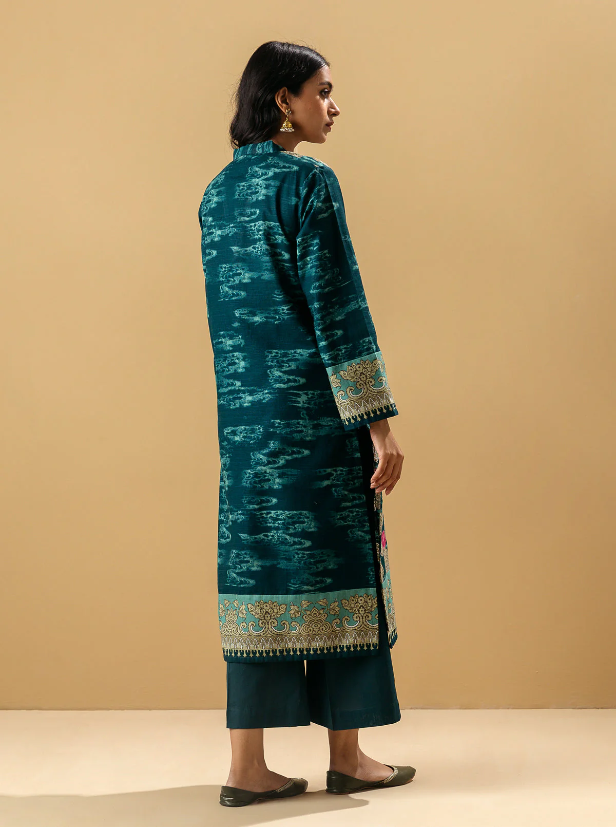 2 PIECE - PRINTED KHADDAR SUIT - EXOTIC EVERGREEN - Image 5