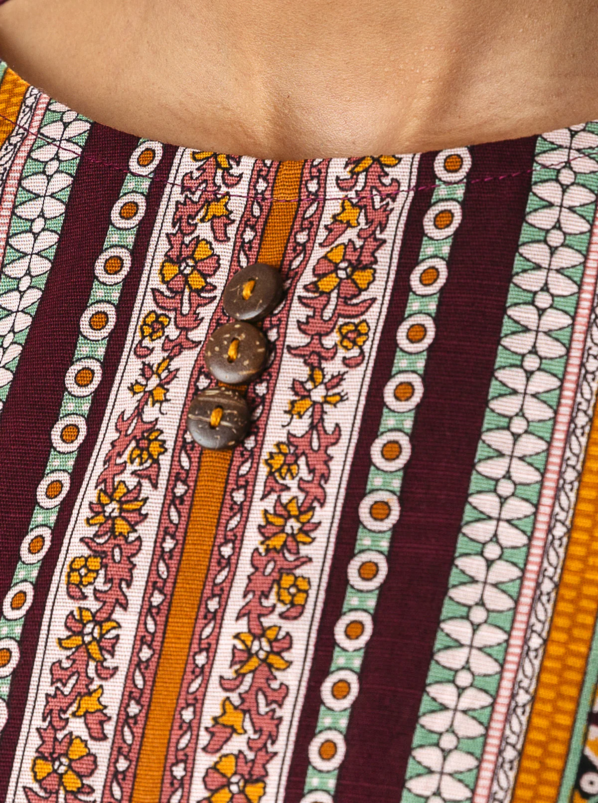 3 PIECE - PRINTED KHADDAR SUIT - IMPERIAL RUBY - Image 3
