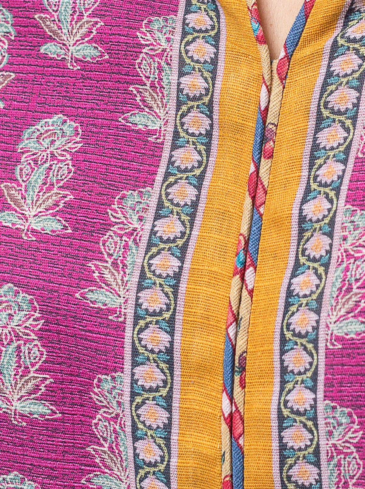 3 PIECE - PRINTED KHADDAR SUIT - MISTY SEA - Image 4