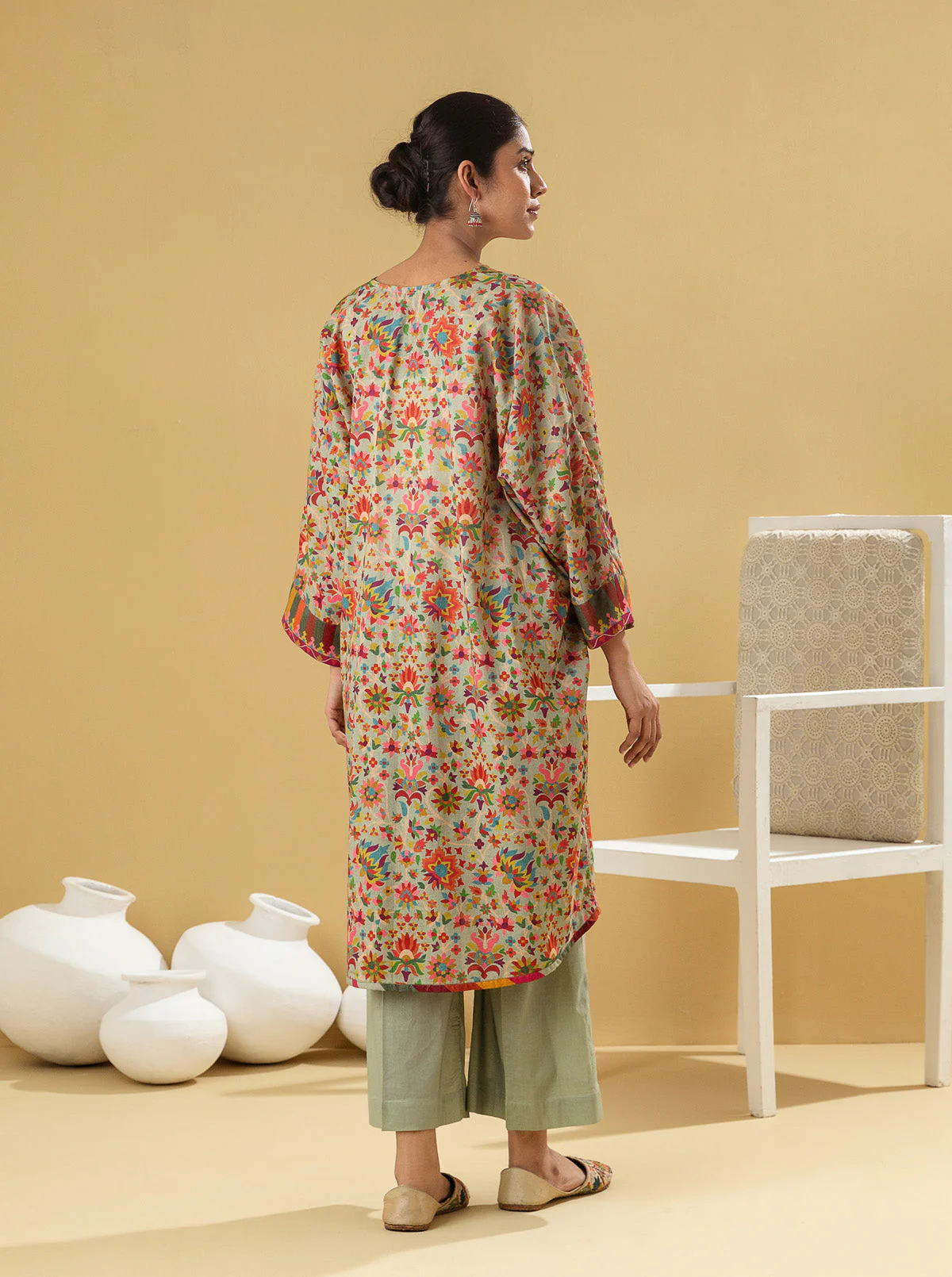 1 PIECE - PRINTED LAWN SHIRT - SUMMER BREEZE - Image 4