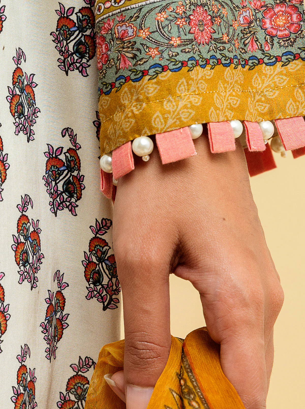 2 PIECE - PRINTED LAWN SUIT - CLASSICAL CRAFT - Image 3