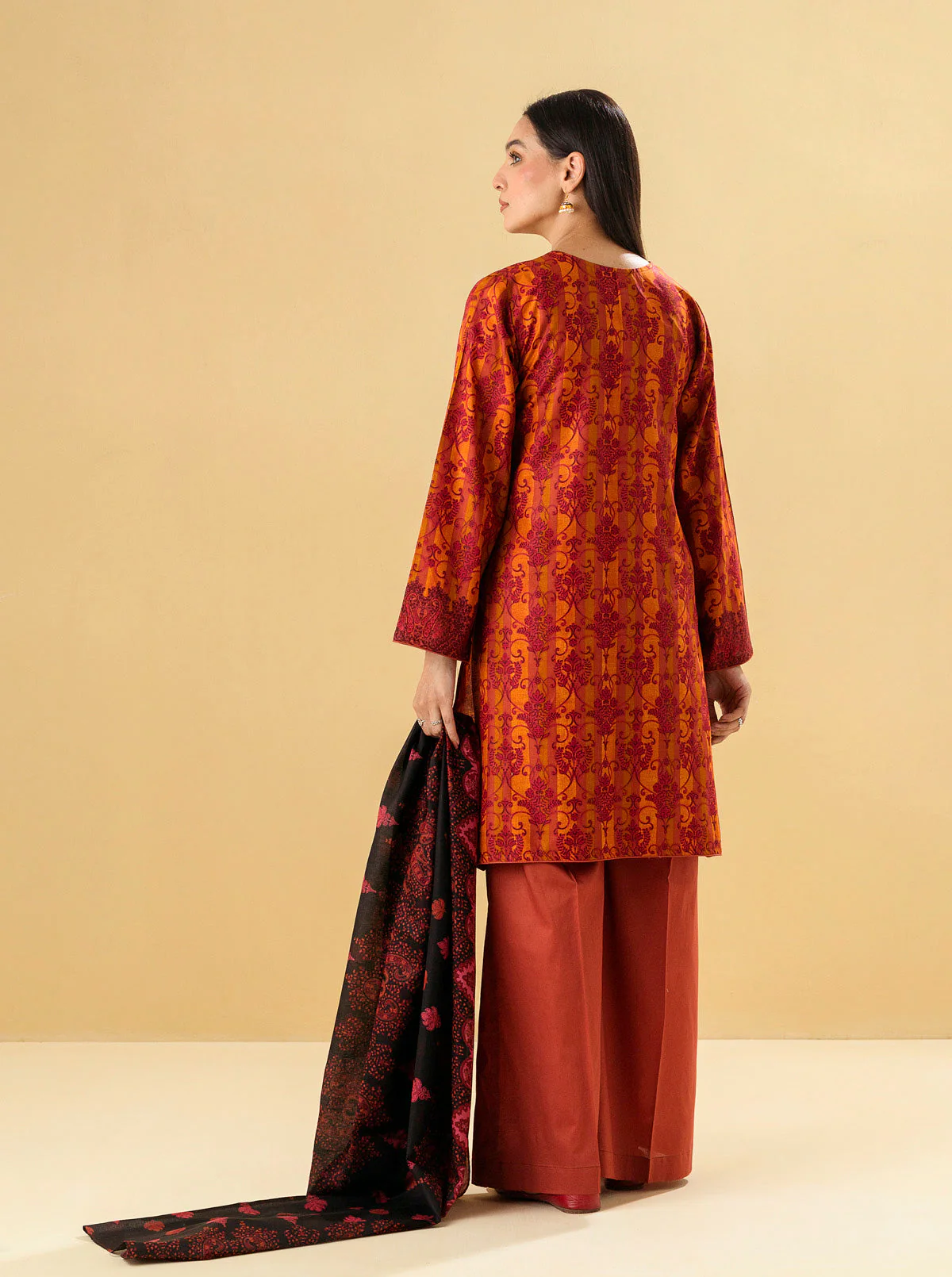 3 PIECE - PRINTED LAWN SUIT - ANTIQUE TREASURE - Image 6