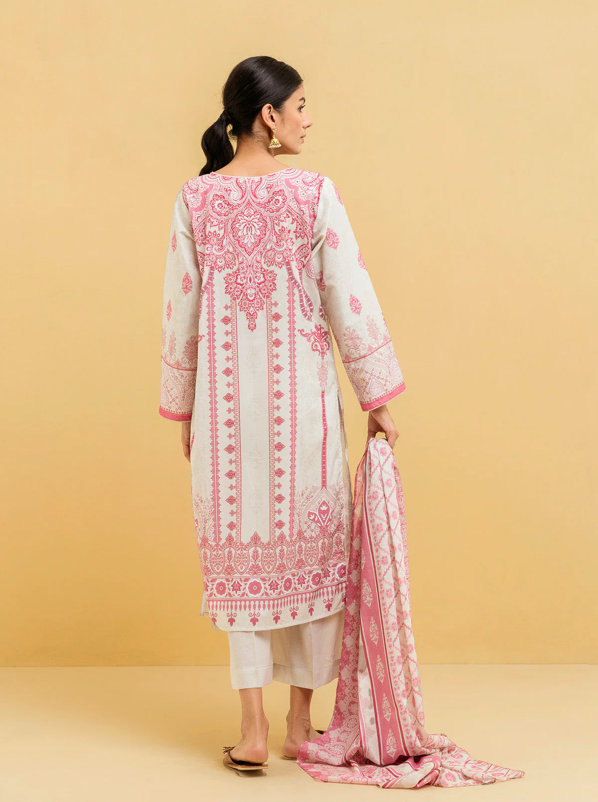 3 PIECE - PRINTED LAWN SUIT - QUARTZ PEARL - Image 6