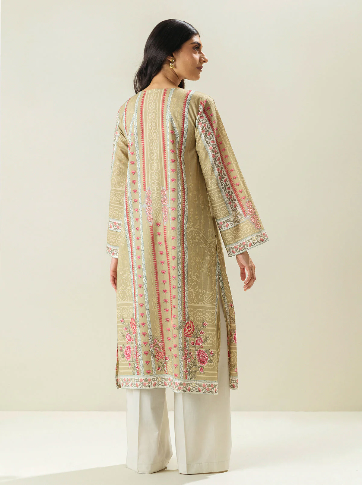 1 PIECE - PRINTED LAWN SHIRT - CHATEAU DE FLORA - Image 2