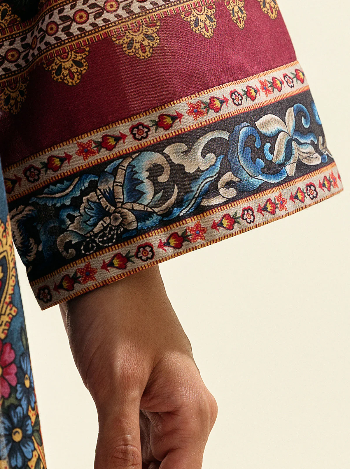1 PIECE - PRINTED LAWN SHIRT - BLUE TALES - Image 3