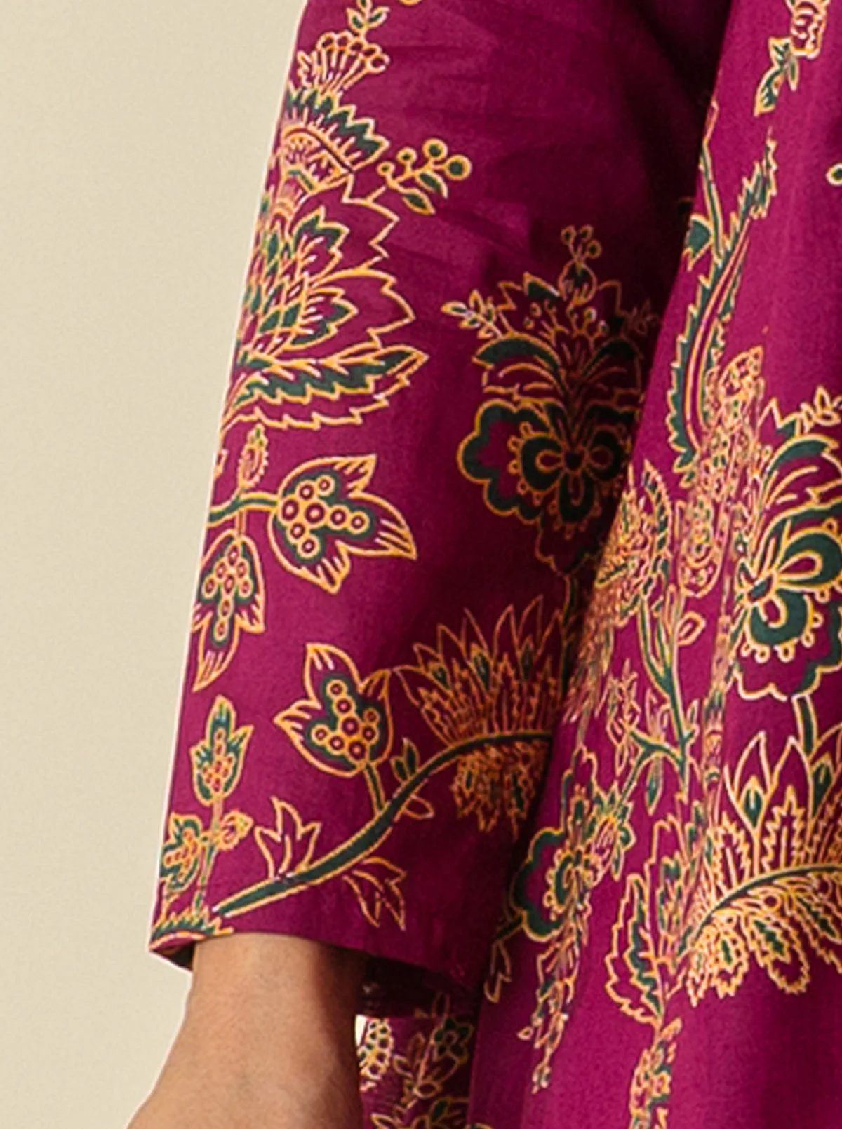 2 PIECE - EMBROIDERD LAWN SUIT - PEACOCK PINK - Image 2