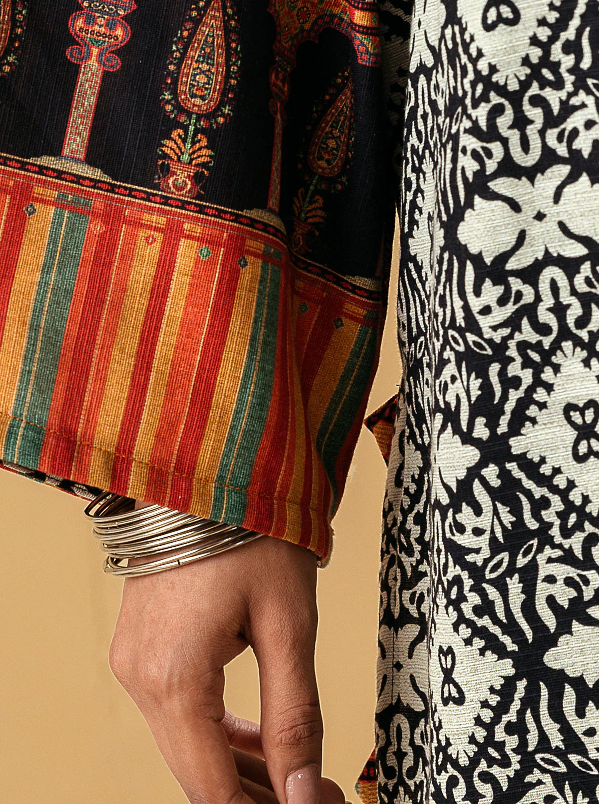 1 PIECE - PRINTED KHADDAR SHIRT - VIVID LEGAEY - Image 3