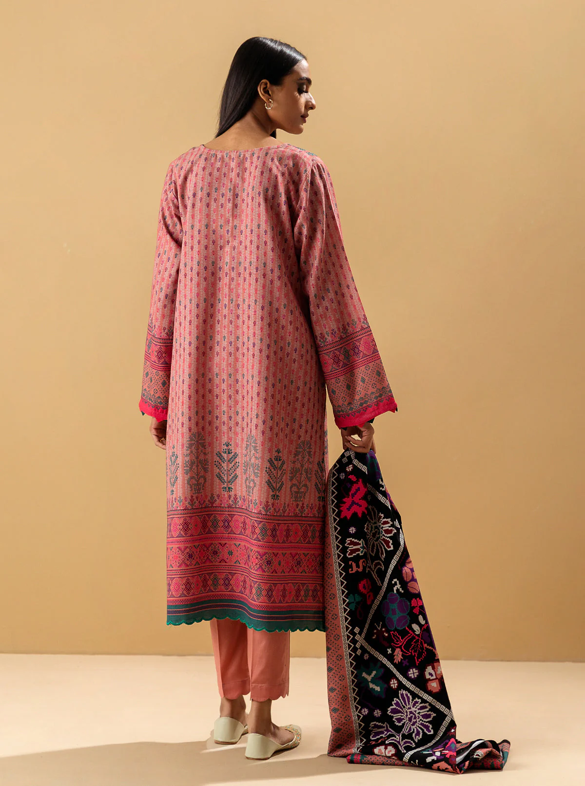 2 PIECE - PRINTED KHADDAR SUIT - DENIZE - Image 5