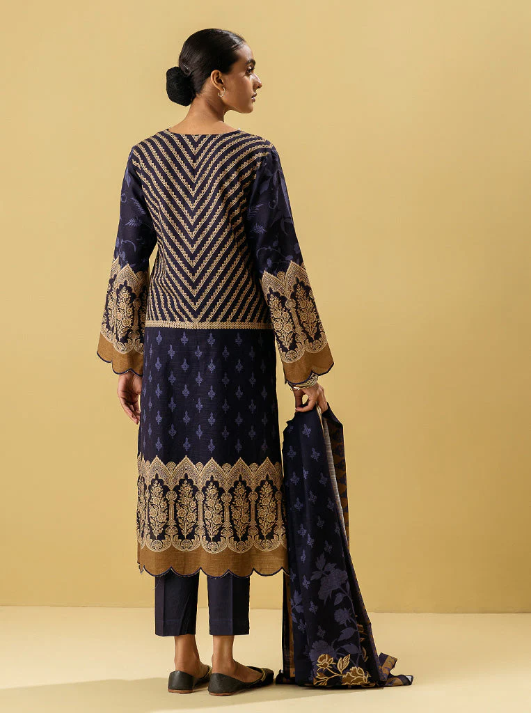 3 PIECE - PRINTED KHADDAR SUIT - PRVSSIAN JEEVEL - Image 2