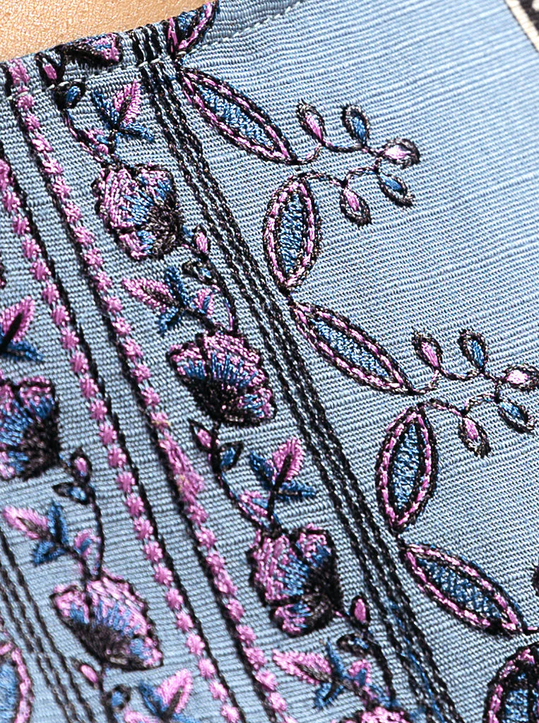3 PIECE - EMBROIDERED  KHADDAR SUIT - SOFT HUES - Image 4