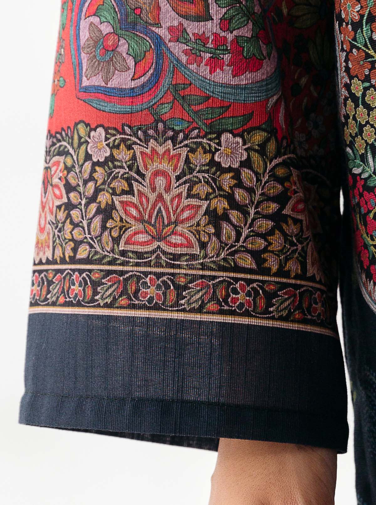 1 PIECE - PRINTED KHADDAR SHIRT - REFLECTION WATERS - Image 4