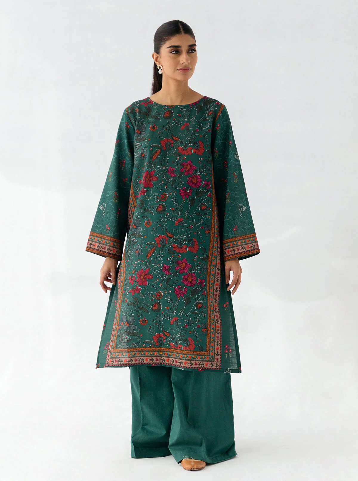 1 PIECE - PRINTED KHADDAR SHIRT - ATLANTIS COAST