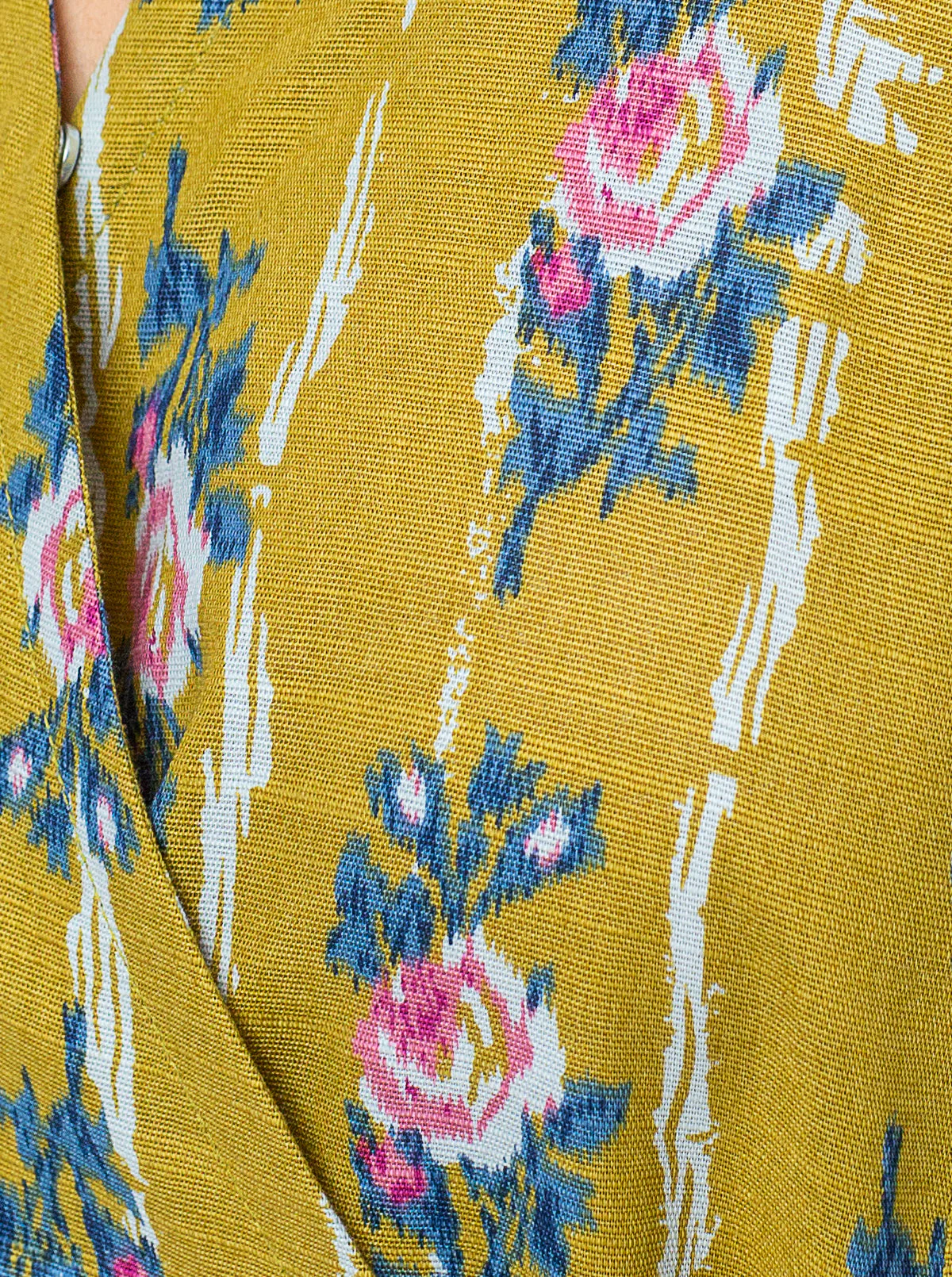 2 PIECE - PRINTED KHADDAR SUIT - MUSTARD VINES - Image 3