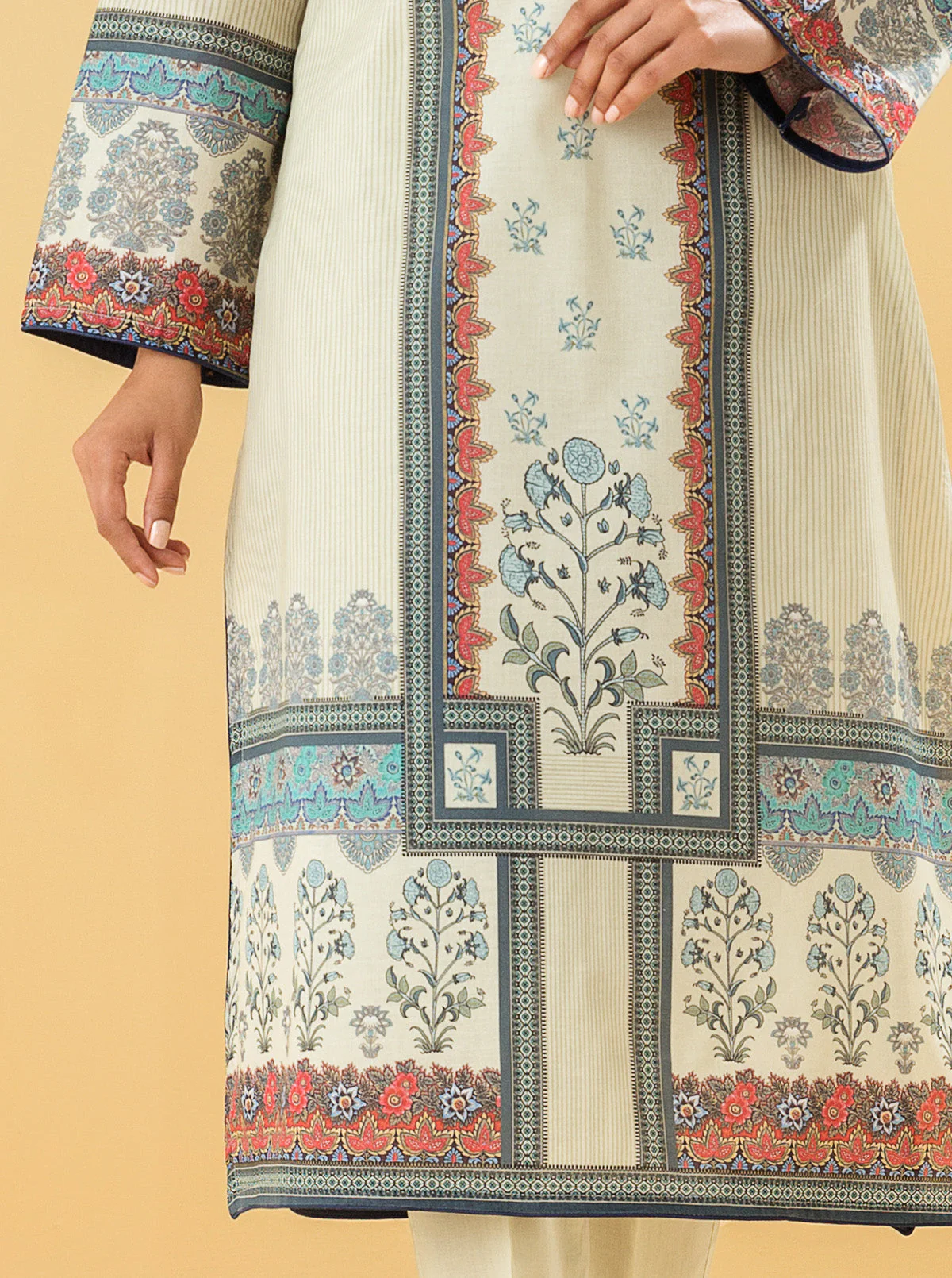1 PIECE - PRINTED LAWN SHIRT - DIVINITY DREAM - Image 2