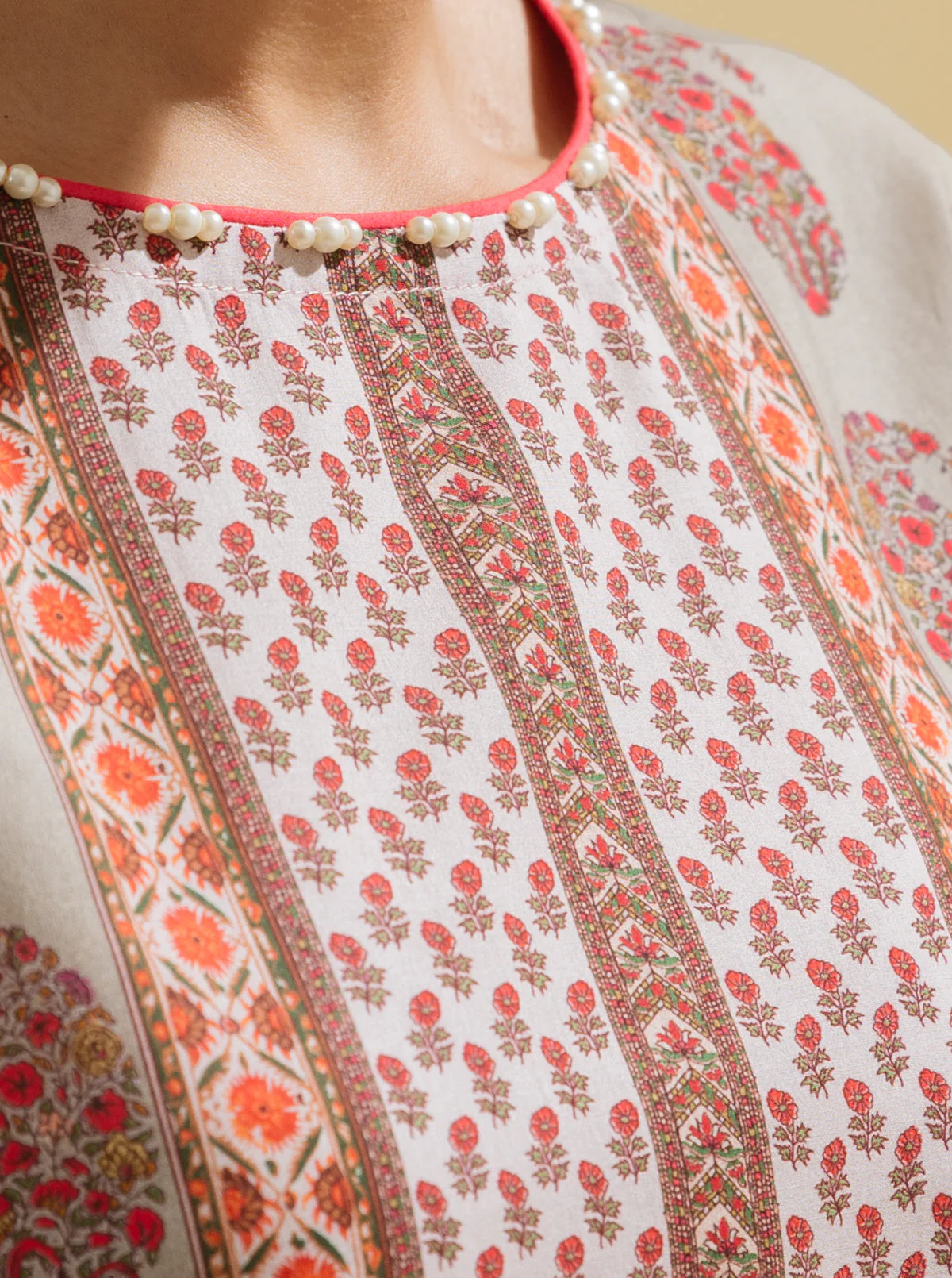 3 PIECE - PRINTED LAWN SUIT - ETHEREAL ESSENCE - Image 3