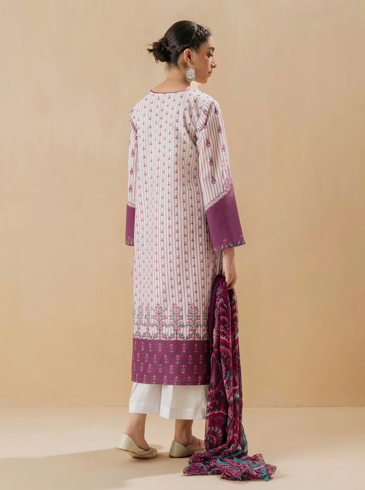 3 PIECE - PRINTED LAWN SUIT - QUARTZ GEM - Image 4