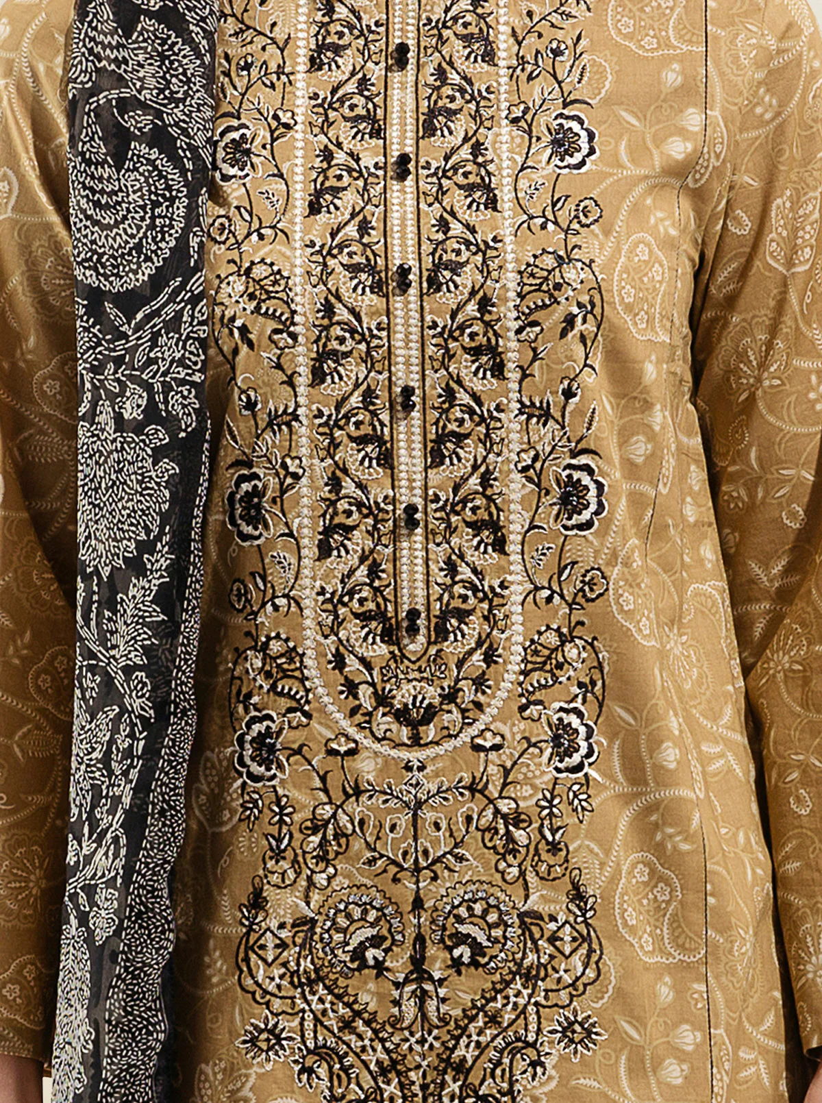 2 PIECE - PRINTED LAWN SUIT - FALL LEAF - Image 6