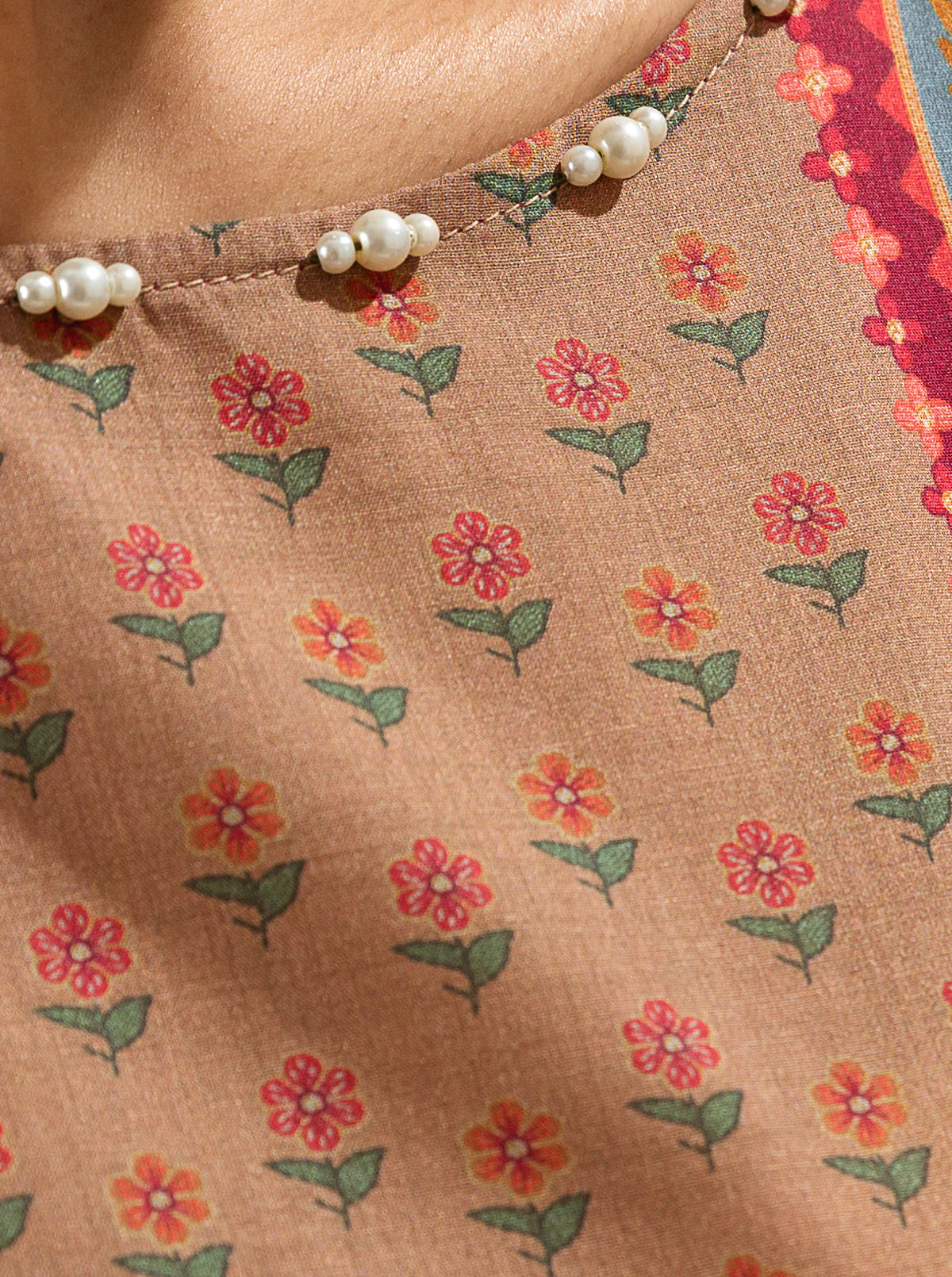 3 PIECE - PRINTED LAWN SUIT -DELICATE SYMPHONY - Image 2