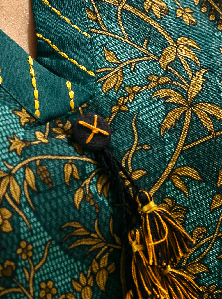 2 PIECE - PRINTED KHADDAR SUIT - LEMON CHIFFON - Image 4