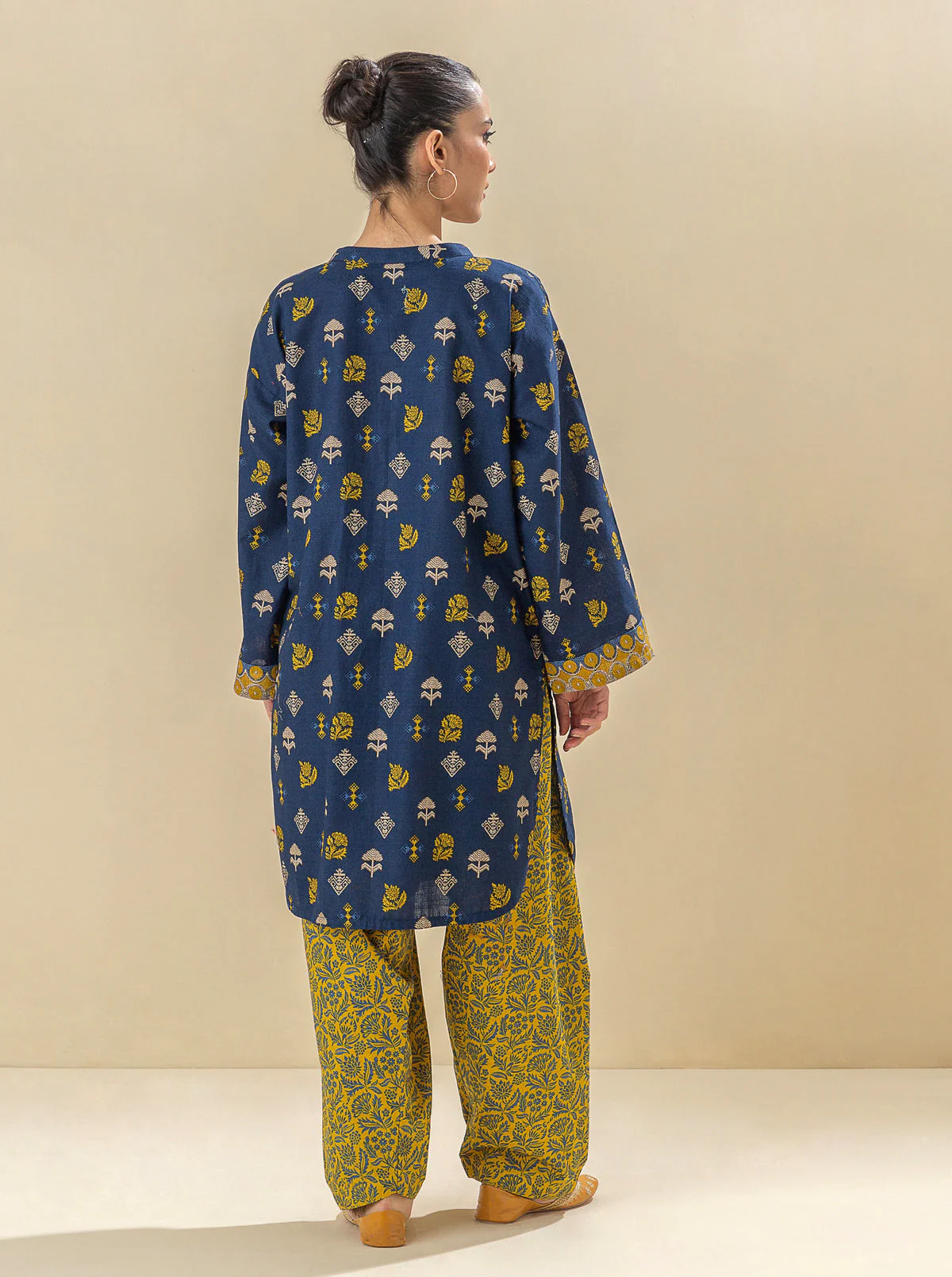 2 PIECE - PRINTED KHADDAR SUIT - MIDNIGHT ODYSSEY - Image 3