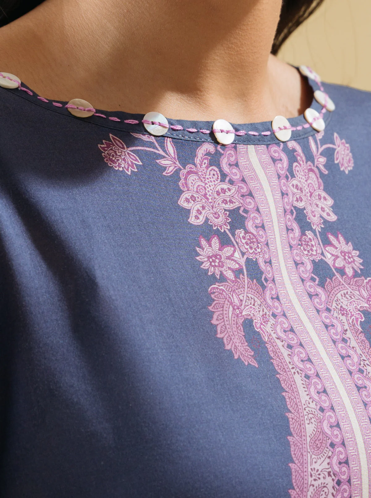 1 PIECE - PRINTED LAWN SHIRT - DIVINE DECOR - Image 3