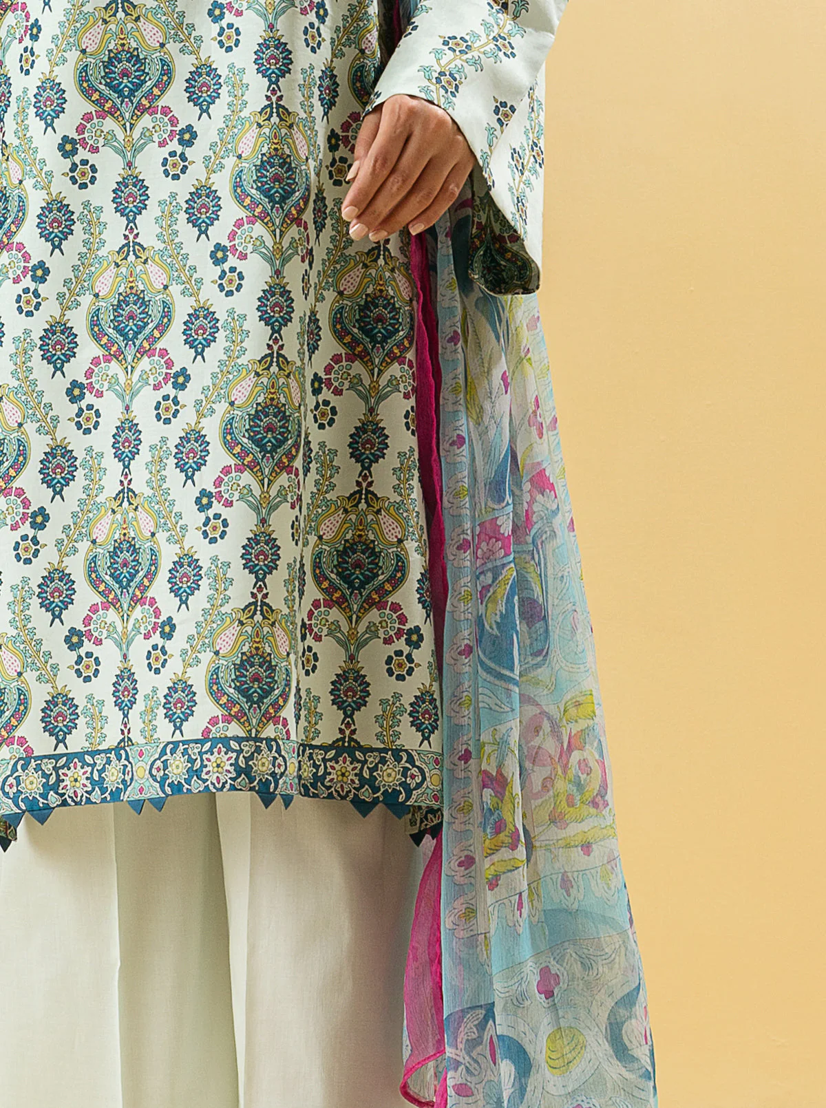 2 PIECE - PRINTED LAWN SUIT - FLOURITE CHARMS - Image 2