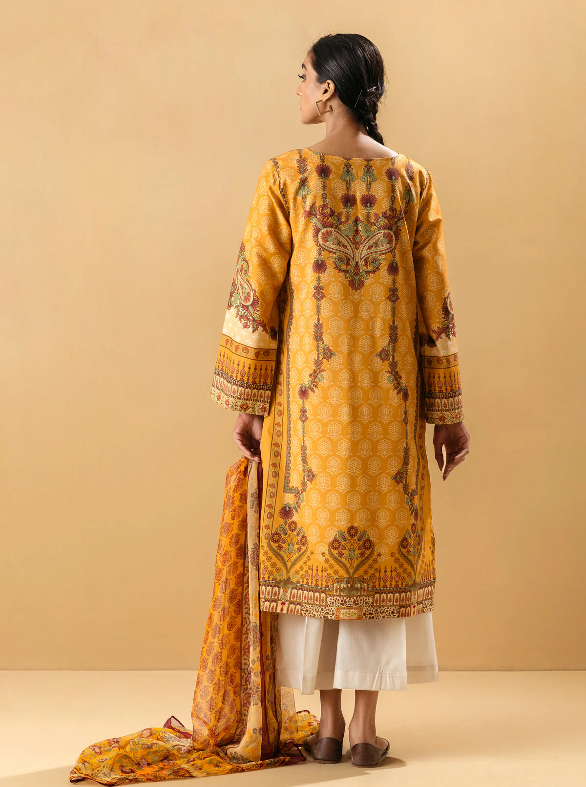 2 PIECE - PRINTED LAWN SUIT - ORIENTAL OBSESSION - Image 6