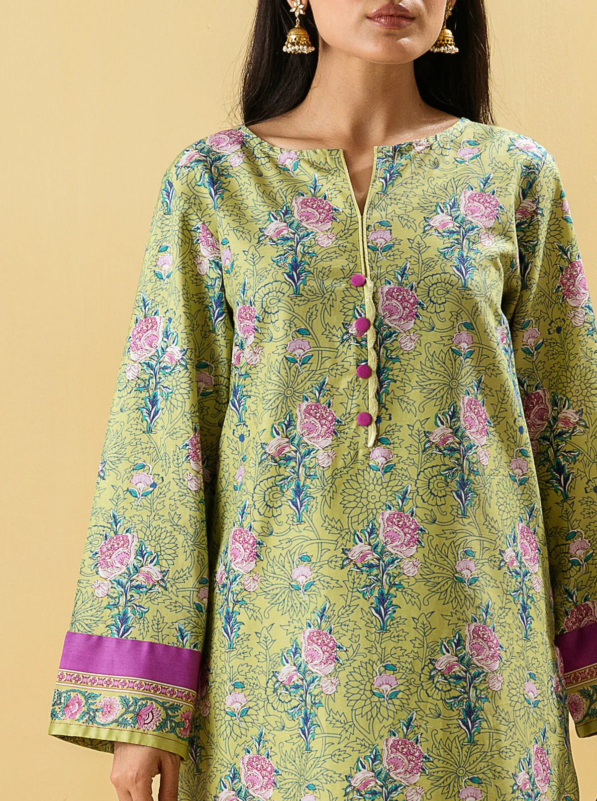 2 PIECE - PRINTED LAWN SUIT - CHROMATIC SPREE - Image 4