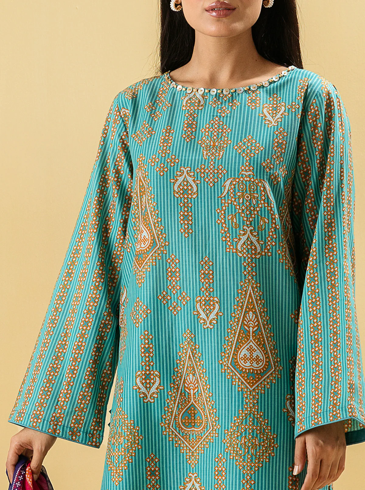 3 PIECE - PRINTED LAWN SUIT - MYTHIC JEWEL - Image 4