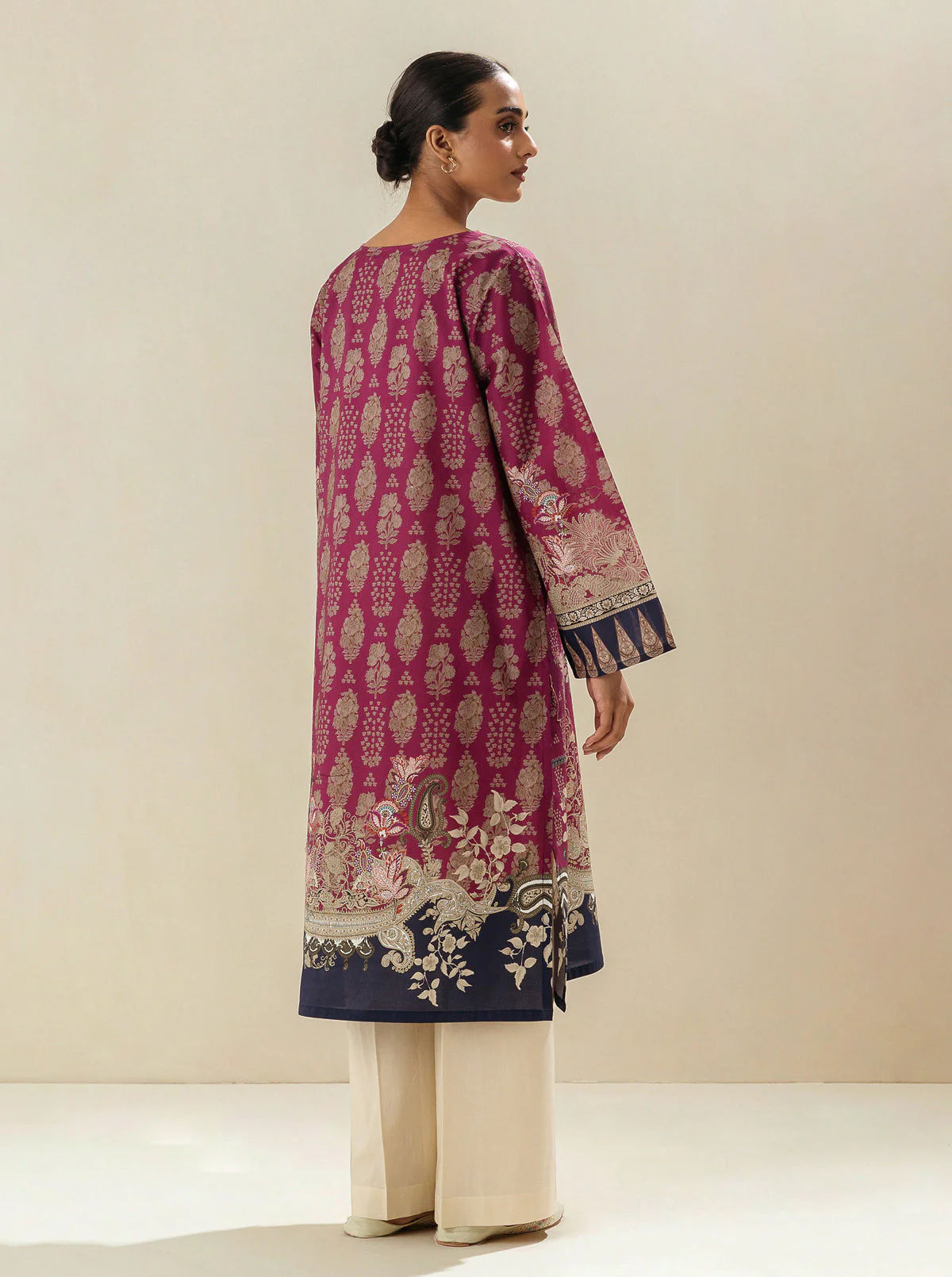 1 PIECE - PRINTED LAWN SHIRT - GRAPE FLAMBZ - Image 2