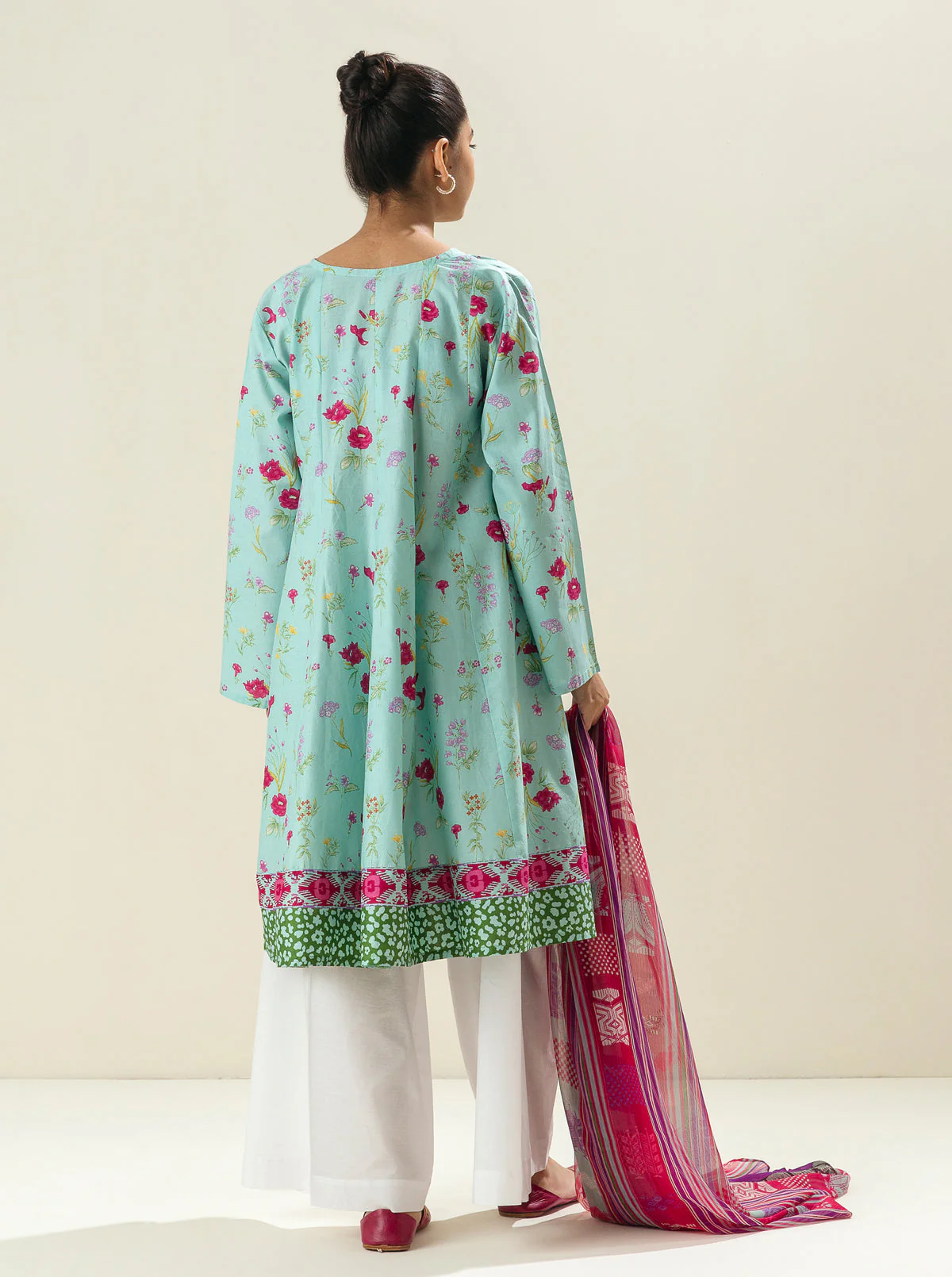 2 PIECE - PRINTED LAWN SUIT - SPRINKLE SKY - Image 2