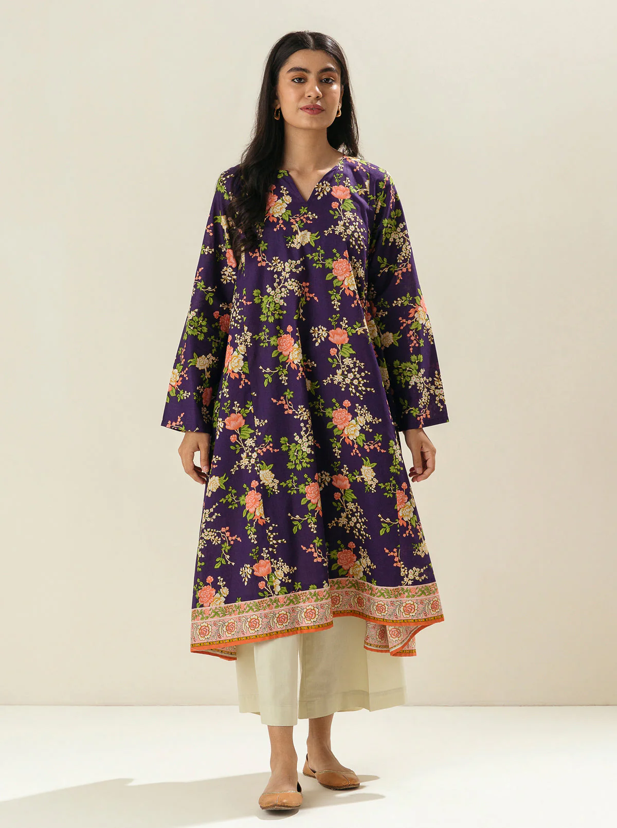 1 PIECE - PRINTED LAWN SHIRT - ENGLISH BOTANICS - Image 2