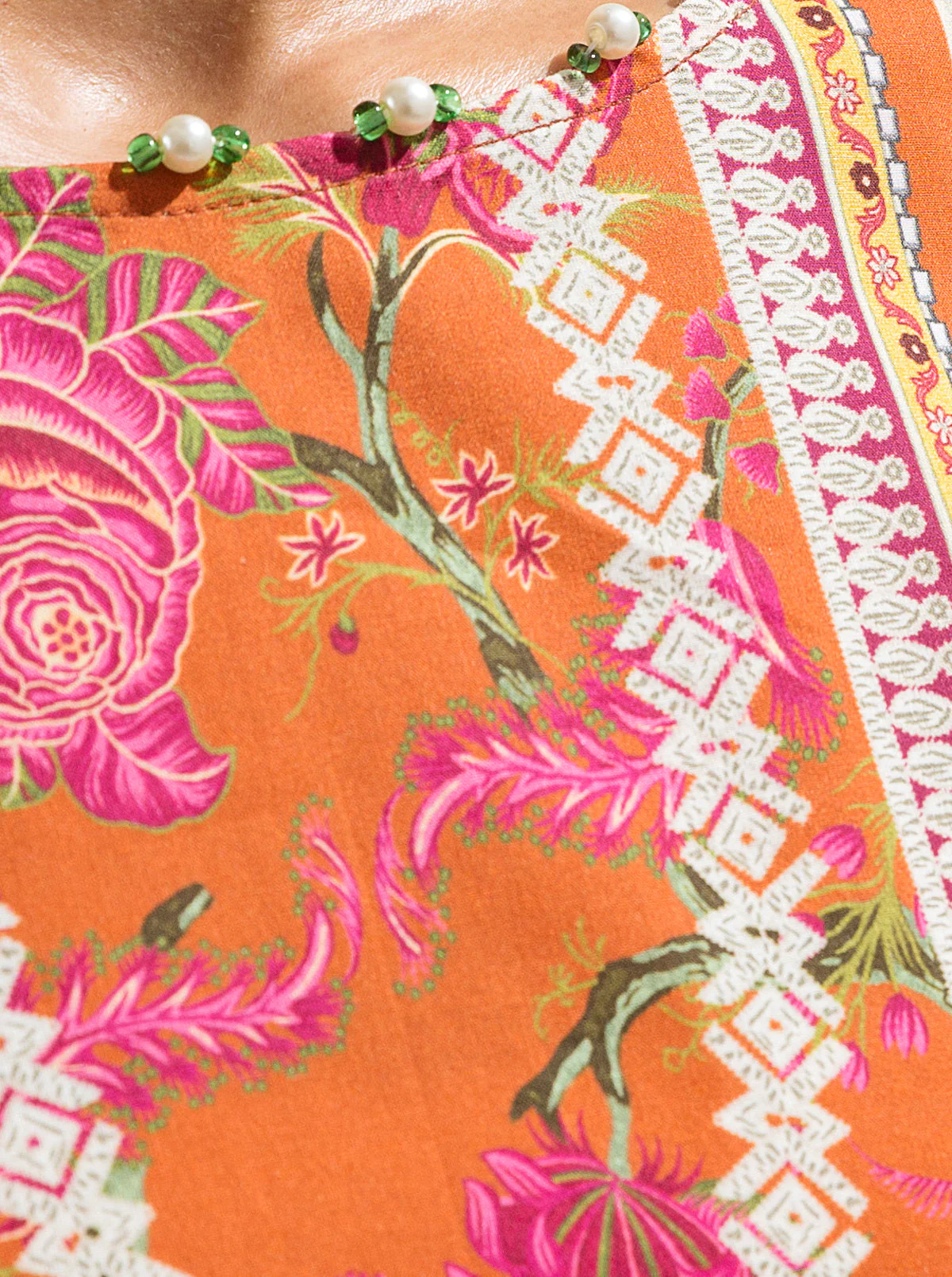 1 PIECE - PRINTED LAWN SHIRT - FIRE TWIRL - Image 3