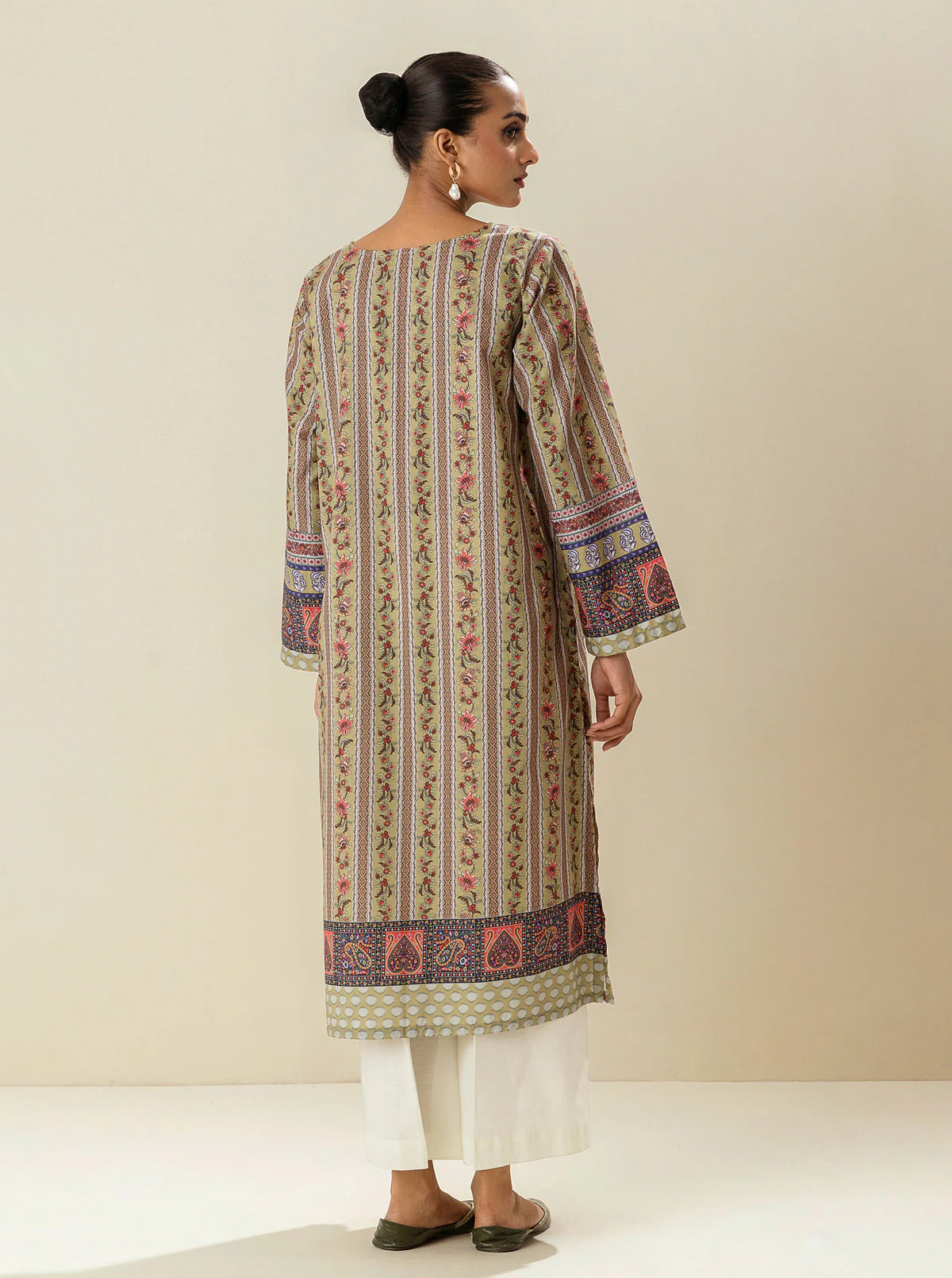 1 PIECE PRINTED LAWN SHIRT-OPALINE TREES (UNSTITCHED) - Image 2