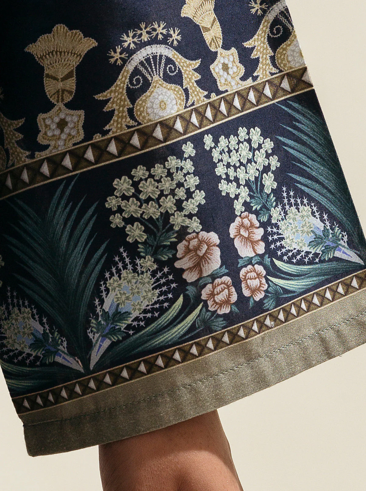 1 PIECE - PRINTED LAWN SHIRT - MIDNIGHT NAVY - Image 4