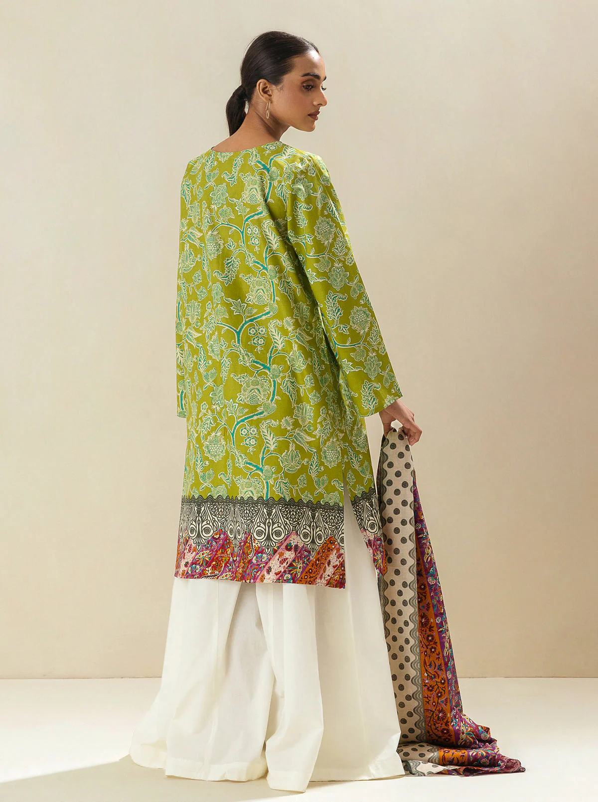 2 PIECE - EMBROIDERED LAWN SUIT - LUSH GARDEN - Image 3