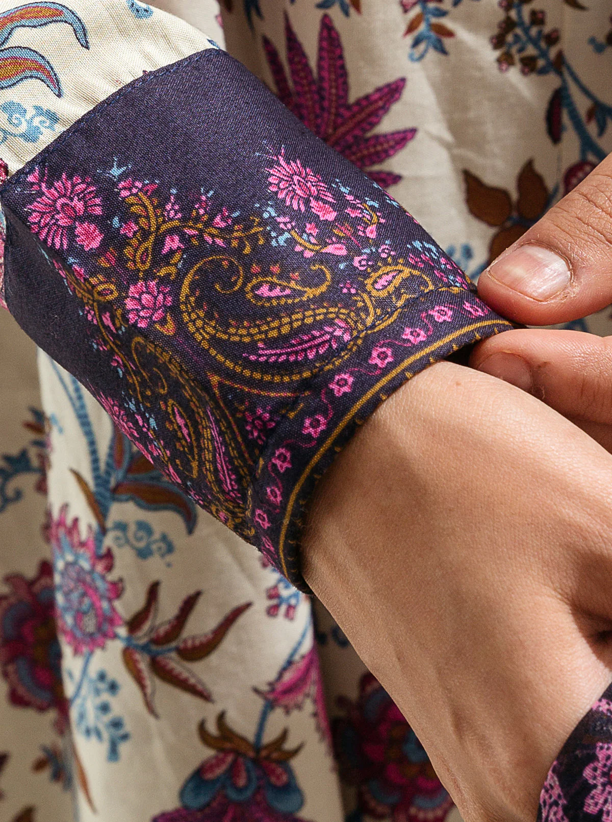2 PIECE - PRINTED LAWN SUIT - RASPBERRY ROSE - Image 4