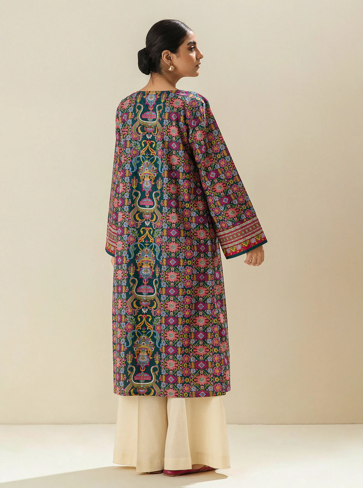 1 PIECE - PRINTED LAWN SHIRT - MARITIME MOON - Image 2