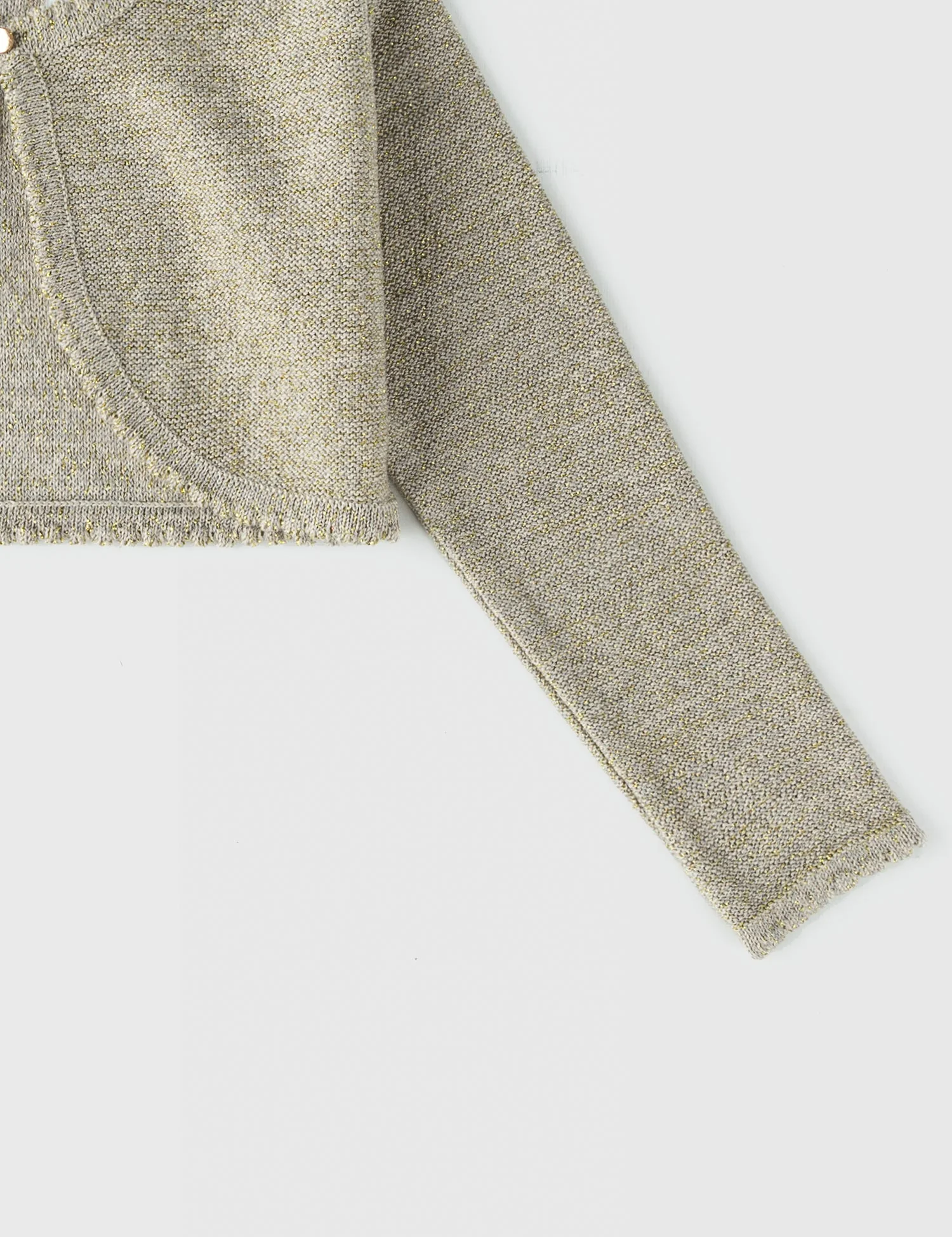 GREY SHIMMERY SHRUG - Image 3